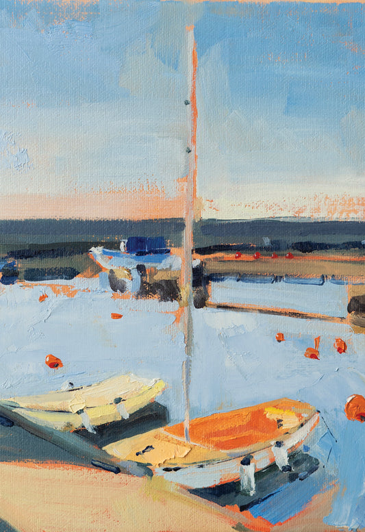 Arild Harbour Boats Print